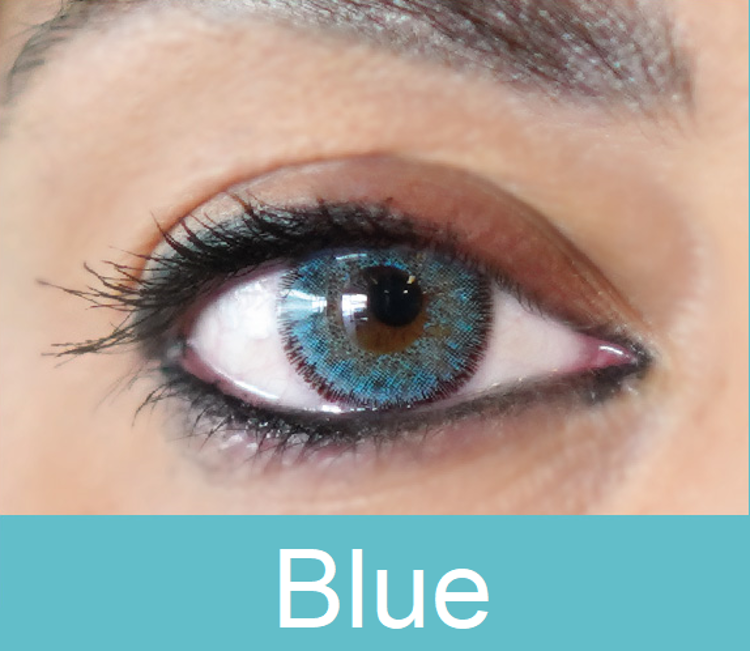  Зображення Pretty Eyes Colors Έγχρωμοι Φακοί Μηνιαίοι 2τμχ (Blue) 