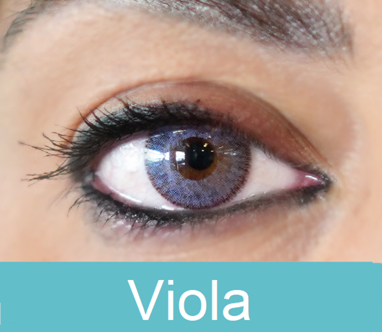  Зображення Pretty Eyes Colors Έγχρωμοι Φακοί Μηνιαίοι 2τμχ (Viola) 
